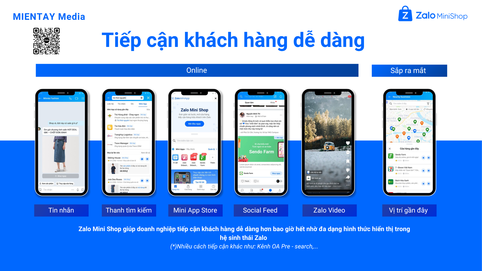 Giao diện Mini Shop Manager – quản lý Zalo Mini Shop trên Zalo