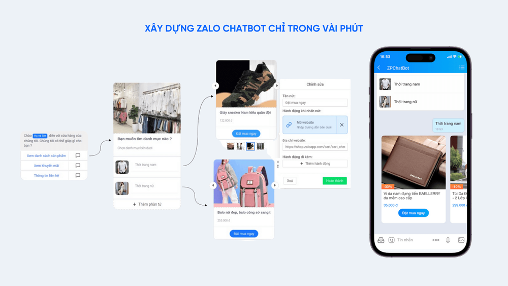 Xây dựng chatbot nâng cao trên Zalo OA - Miền Tây Media